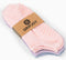 Pink/Purple/Blue Low Cut Non-Slip Socks - 3 pairs