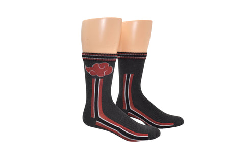 Naruto Shippuden Cloud Symbol Crew Sock