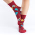 Women's Red Guitar Socks