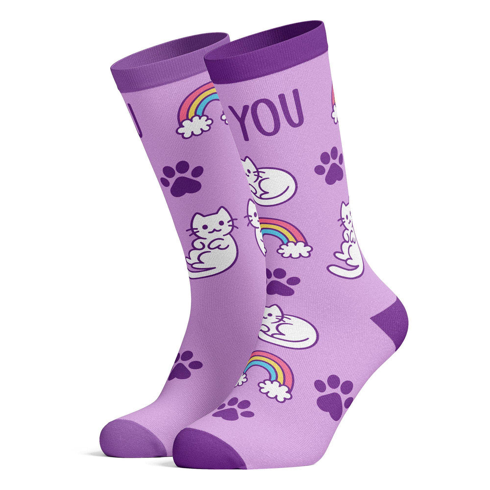 Women's Be You Socks Cat Lovers Gift Cute Sock for Girls