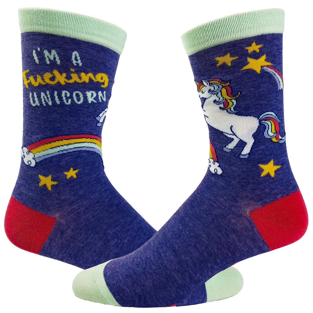 Women's I'm A Fucking Unicorn Socks Offensive Cute Sock