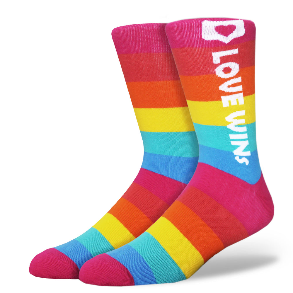 LGBTQ+ Socks: Love Wins