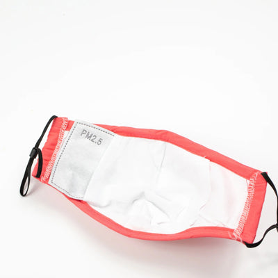 Coral Face Mask with PM2.5 Filter