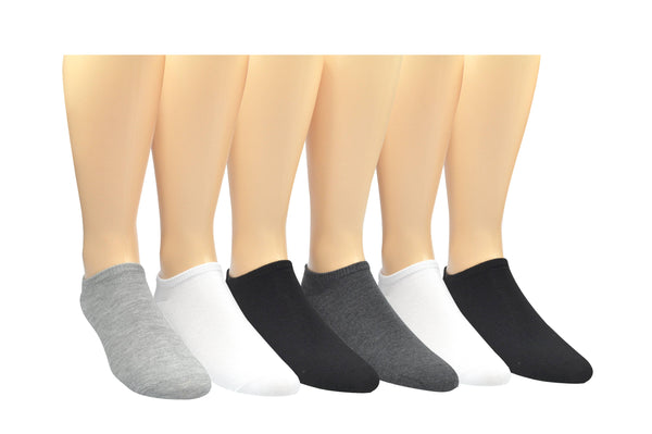 Men's Basic 6 Pair Pack Lowcut Socks