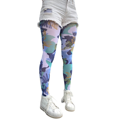 Floral Camo Tights for Women