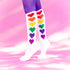 Rainbow Hearts - Knee Socks