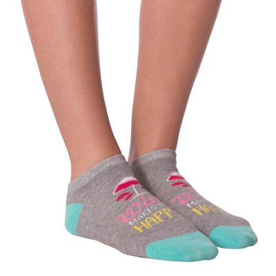 Women's Wine Time Ankle Socks Six Pair Pack