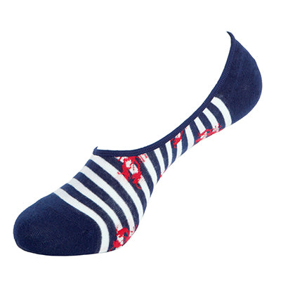 Lobster Stripe - No Show Socks