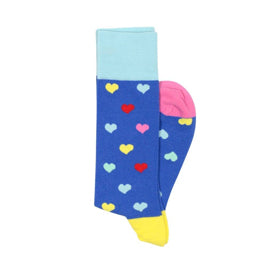 Men's Women's Colorful Hearts Socks