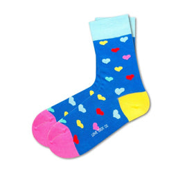 Men's Women's Colorful Hearts Socks
