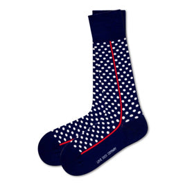 Men's Women's Red Line Socks - Navy