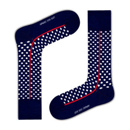 Men's Women's Red Line Socks - Navy