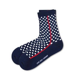 Men's Women's Red Line Socks - Navy