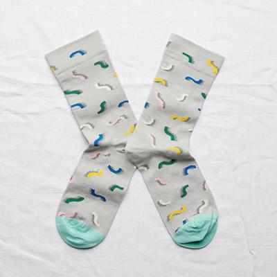 Socks Celadon Spaghetti