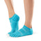 Medium Weight No Show Toe Socks - Wave
