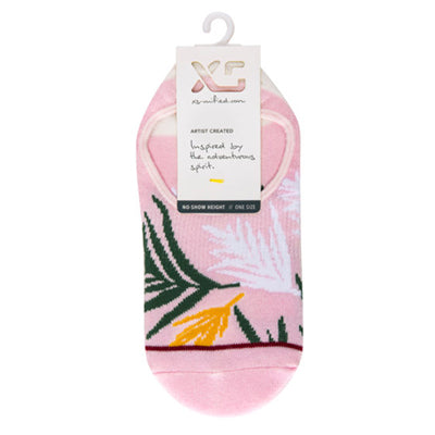 Tropical No Show Socks - Pink