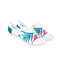 Tropical No Show Socks - White
