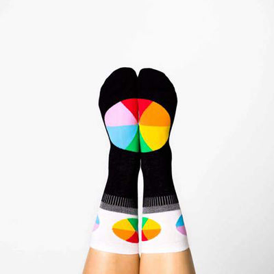 Color Wheel Crew Socks - Women's