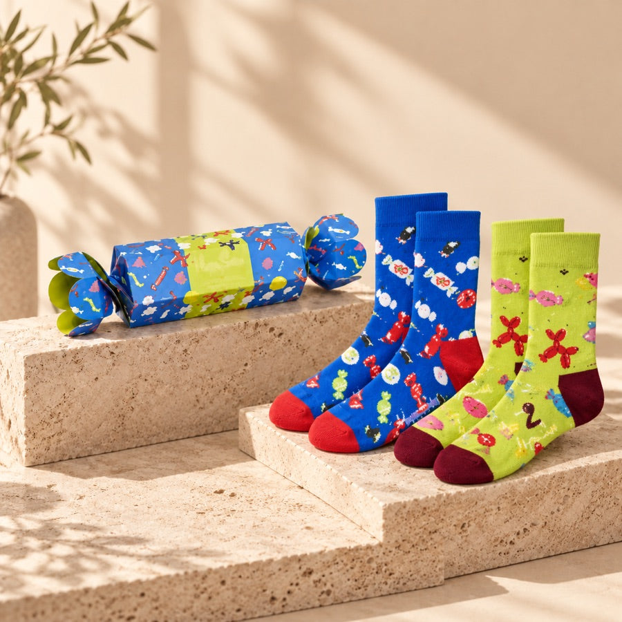 Candy & Balloons Socks Gift Set