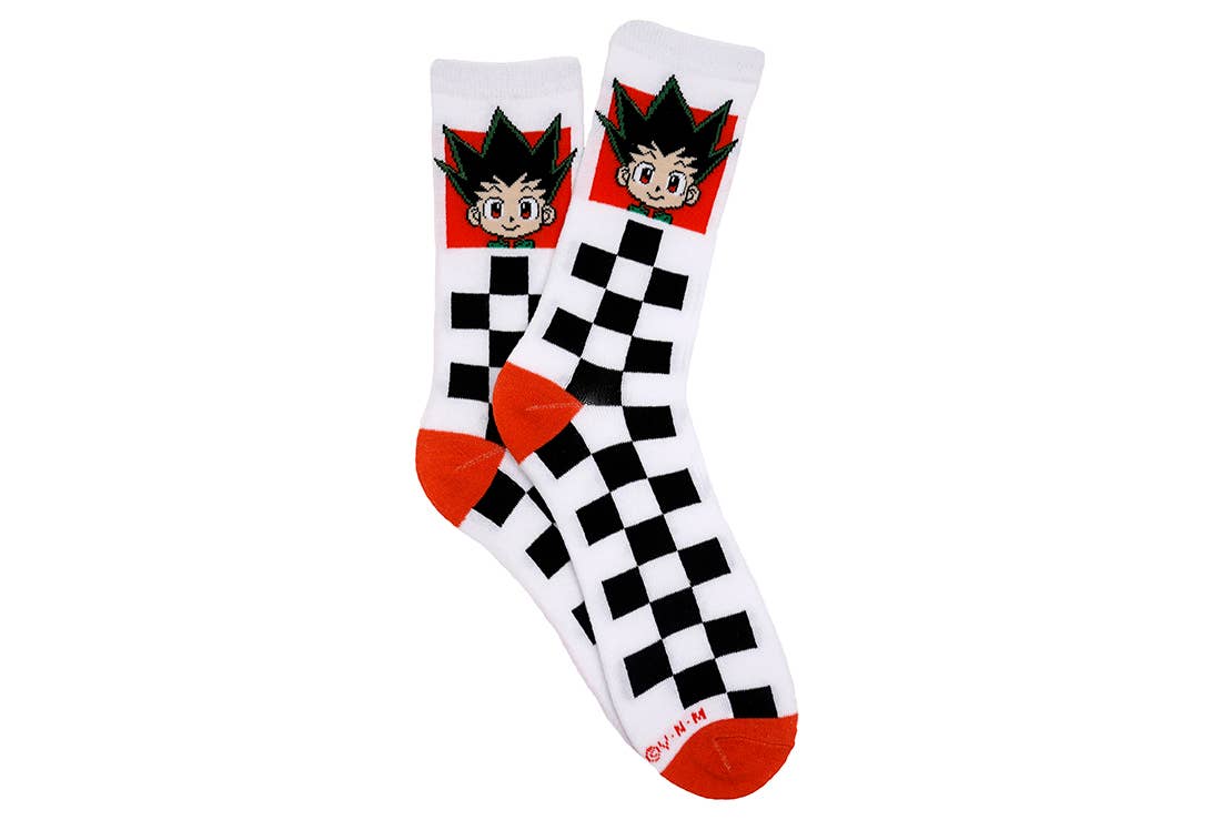 Hunter x Hunter Gon Checkered Crew Socks