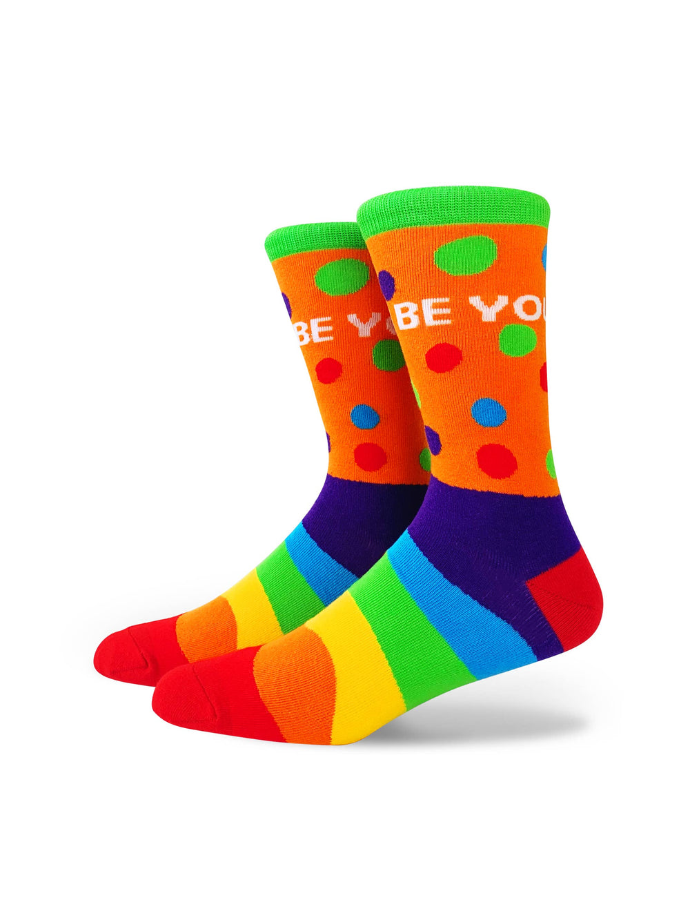 LGBTQ+ Socks: Be You Dots