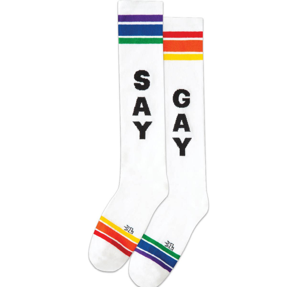 SAY GAY Athletic Knee Socks