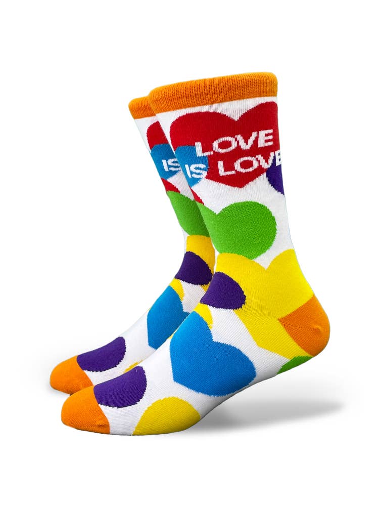 LGBTQ+ Socks: Heart Heart Heart