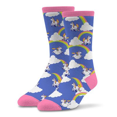 Men's Fun Unicorns And Rainbows Socks
