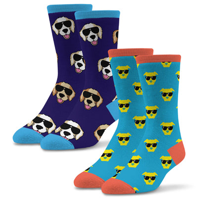 Men's Fun 2 Pack Dog Socks