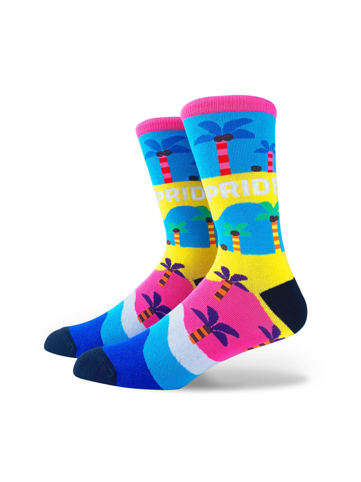 LGBTQ+ Pride Socks: Coconut And Sea