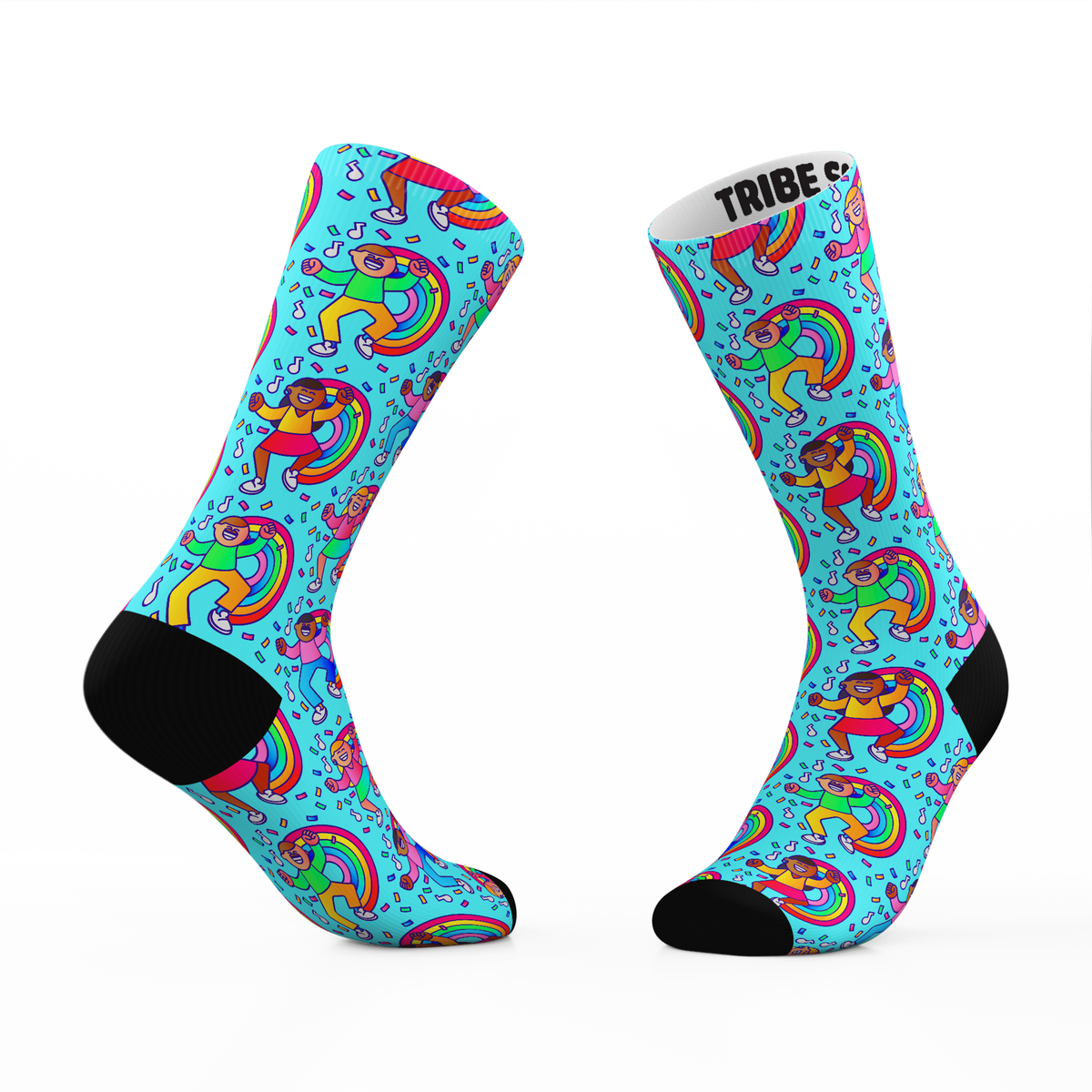 Blue Confetti Socks