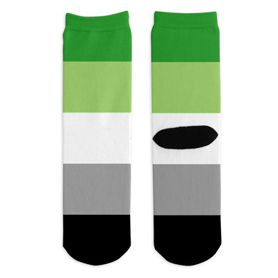 Aromantic Pride Flag Socks