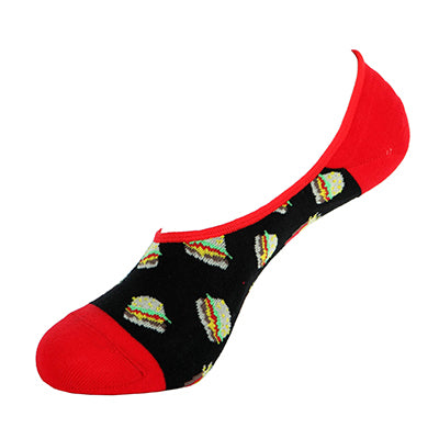 Cheeseburger and Fries - No Show Socks