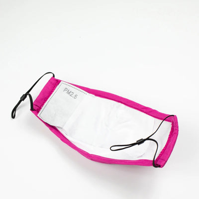 Dark Pink Face Mask with PM2.5 Filter