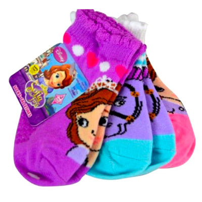Sofia Socks - Disney Toddler Girls 3Pack 2-4T