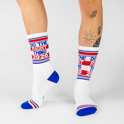 DO THE RIGHT THING 2020 GYM SOCKS