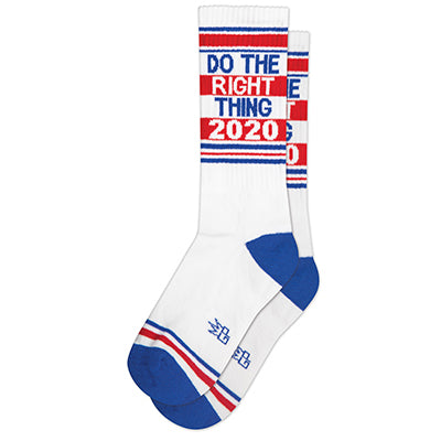DO THE RIGHT THING 2020 GYM SOCKS