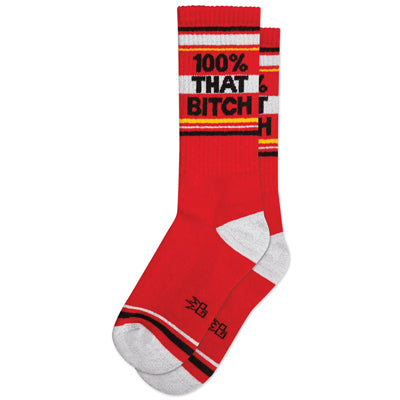 100% That Bitch Gym Socks