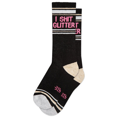 I Shit Glitter Gym Socks