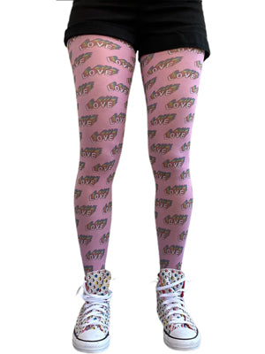 Love Pride Patterned Tights For Women