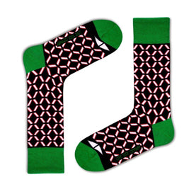 Men's Women's Galactic Geometric Pattern Socks