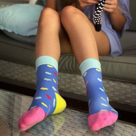 Men's Women's Colorful Hearts Socks