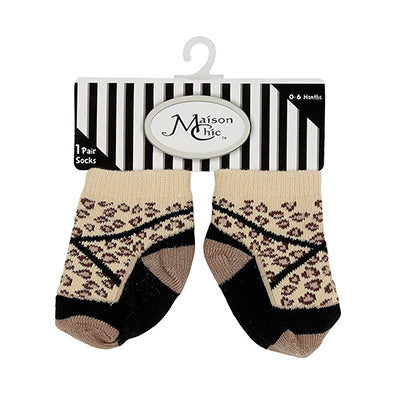 Leopard Print Mary Jane Socks