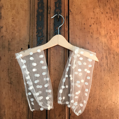 Confetti Blanc Sheer Socks