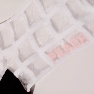 Grid Sheer Socks