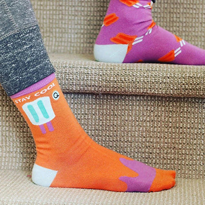 Organic Adult Socks - Popsicle - Mismatched