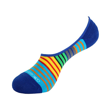 Saturday Stripe - No Show Socks