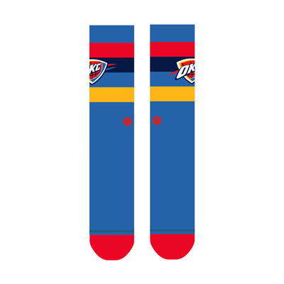 Oklahoma City Thunder Stripe Crew Socks