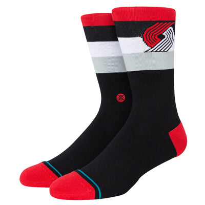 Portland Trail Blazers Stripe Crew Socks