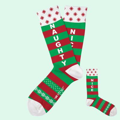 Naughty or Nice Christmas Socks